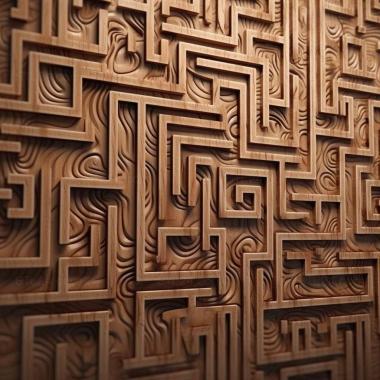 Patterns and decorations stl maze 3 3d model